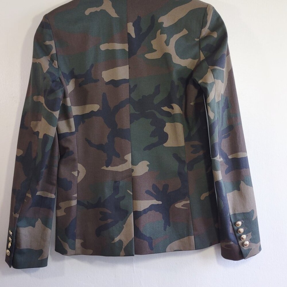 NWT Generation Love Camo Blazer Edgy Military-Inspo Utility Luxe  Size XS - Picture 6 of 15